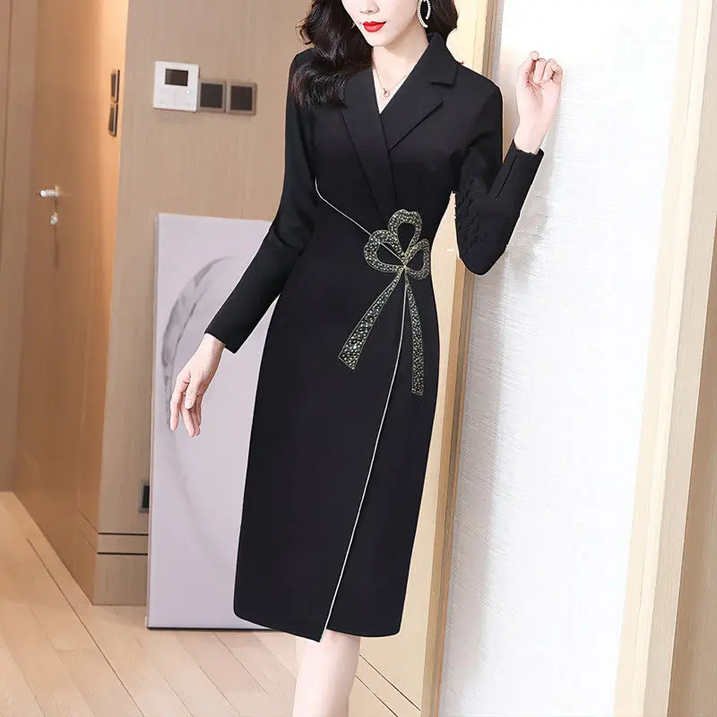 Skirt New High-Grade Temperament Western Style Women's Black Dress Hip Skirt Casual Womenswear