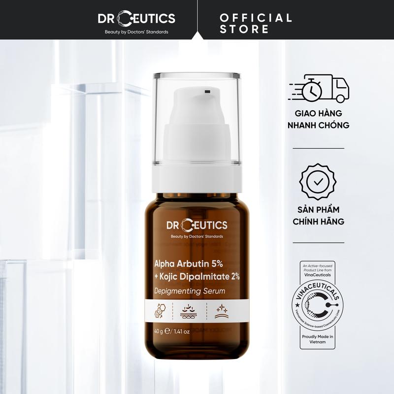 DRCEUTICS Phiên Bản Nâng Cấp Alpha Arbutin 5% Và Kojic Dipalmitate 2% Hỗ Trợ Làm Mờ Vết Nám 40gram