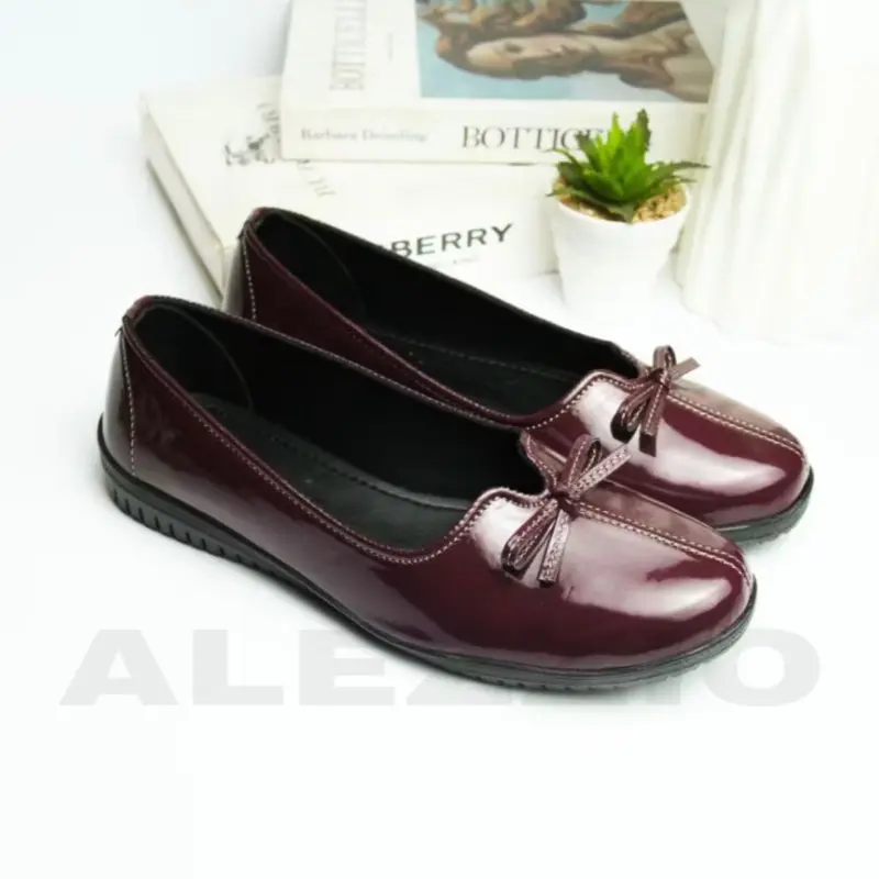 SEPATU WANITA FLATSHOES ALEXA SERIES ALEZZIO || SEPATU WANITA KEKINIAN Black BLT.02 2