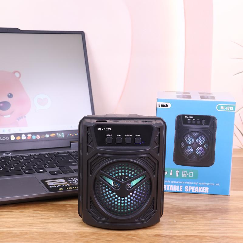 Loa Bluetooth Mini - Có Đèn LED RGB Đổi Màu Loa Bluetooth Mini Siêu Bass ML-1323