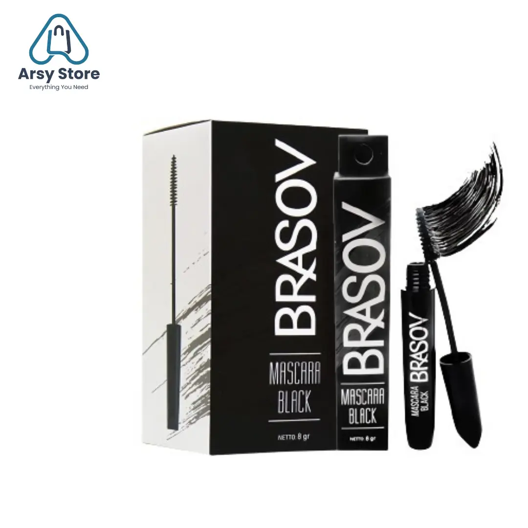 Brasov Mascara Black 8gr Halal Original BPOM