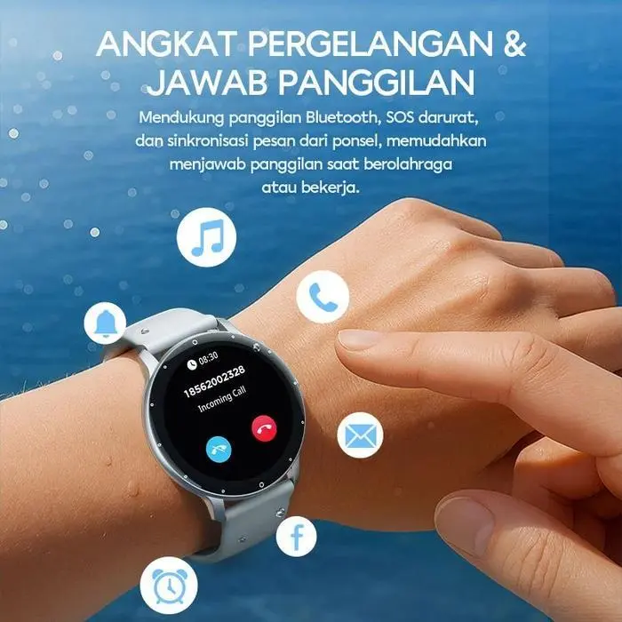 SMART WATCH VIVAN VWY1 WATER RESISTANT BLUETOOTH
