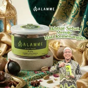 Bawang Hitam Tunggal Premium Quality Alamme 100 Gram black garlic Spices Herbal Rempah
