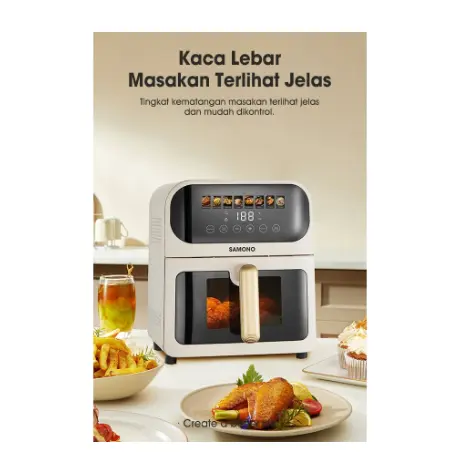 Air Fryer Samono SW-AFW65 Digital Touchscreen Transparan 6,5 Liter Low Watt 4