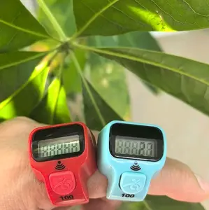 Tasbih digital led alarm bunyi tiap angkat 100 ada lampu led modul:jixin 8018 Muslim