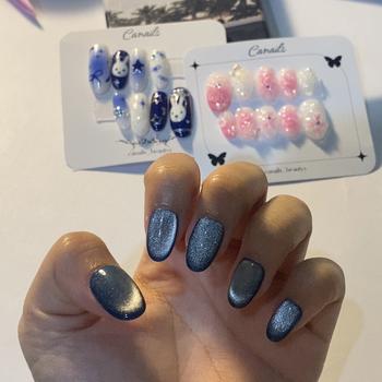 Product Review of Kuku Palsu Cat Eye | Press On Nails | Custom Fake Nails | Hand Made | Nail Art Murah from 𝑭**️ 1