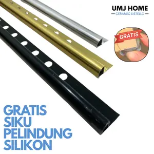 [UKURAN 1,25 METER] Kuku Macan/Tile Trim/Corner Trim/Bon Bon Aluminium