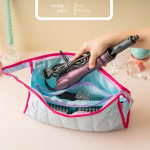 Overart Puffy Blow Bag - Pouch for Hair Dryer blower hair straightener - Tas Catokan hair dryer pengering rambut travel pouch