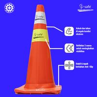 Gambar Traffic Cone Kerucut Lalu Lintas Base Oranye i-Safe Pvc dari i-Safe Official Kota Administrasi Jakarta Pusat 1 Tokopedia