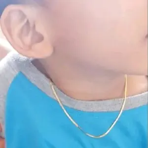 Kalung anak model pipih dan tulang belut titanium anti karat stainless steel