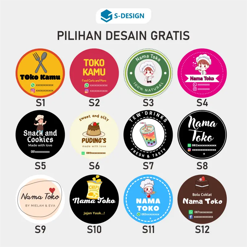 STIKER LEMBARAN KUALITAS TERBAIK SDESAIN / STIKER LABEL / STIKER / STICKER / STICKER LABEL / CETAK STIKER 1