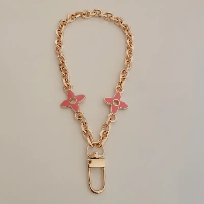 6MM Chain Ornament O-shaped Small Bag Extension Chain Phone Case Chain Short Chain Bag Hanging Chain Bag Metal Bag Decoration Chain Clover Accessories