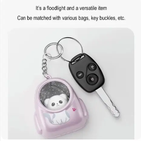Gantungan Kunci Lucu Unik ada LAMPU LED senter mini Anak bisa dimainkan Anak Cute Cartoon Keychain Souvenir Tas Hadiah 4