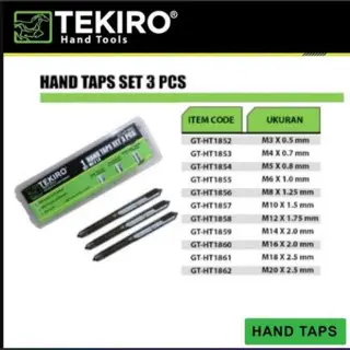 TEKIRO HAND TAP SET 3PCS TAJAM DAN AWET (100% ORIGINAL) 2