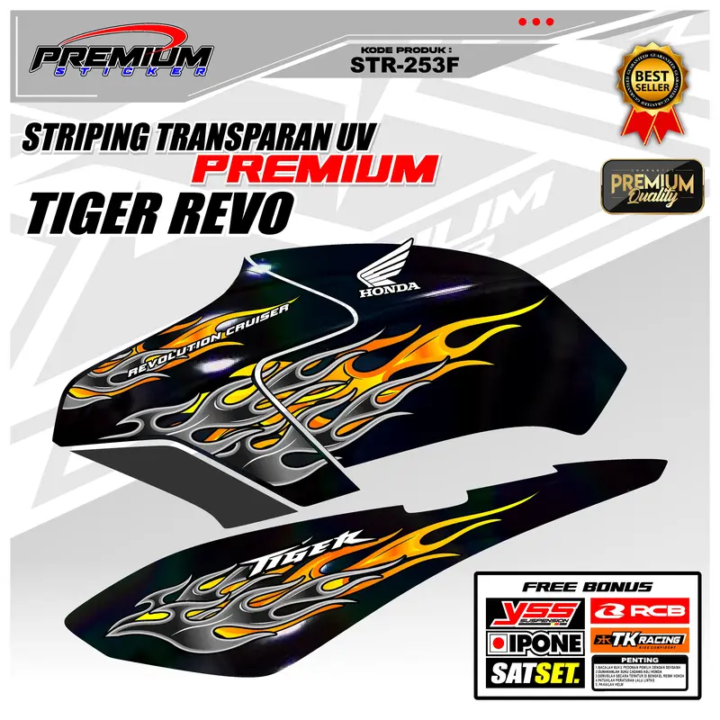 STR253 - STRIPING MOTOR TIGER REVO / TIREV MOTIF API 0