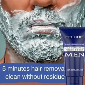 EELHOE Krim Penghilang Bulu pria Permanen Hair Removal Cream Brewok Perontok bulu Cepat Aman Tanpa Efek Samping Hair Removal Cream 60ml