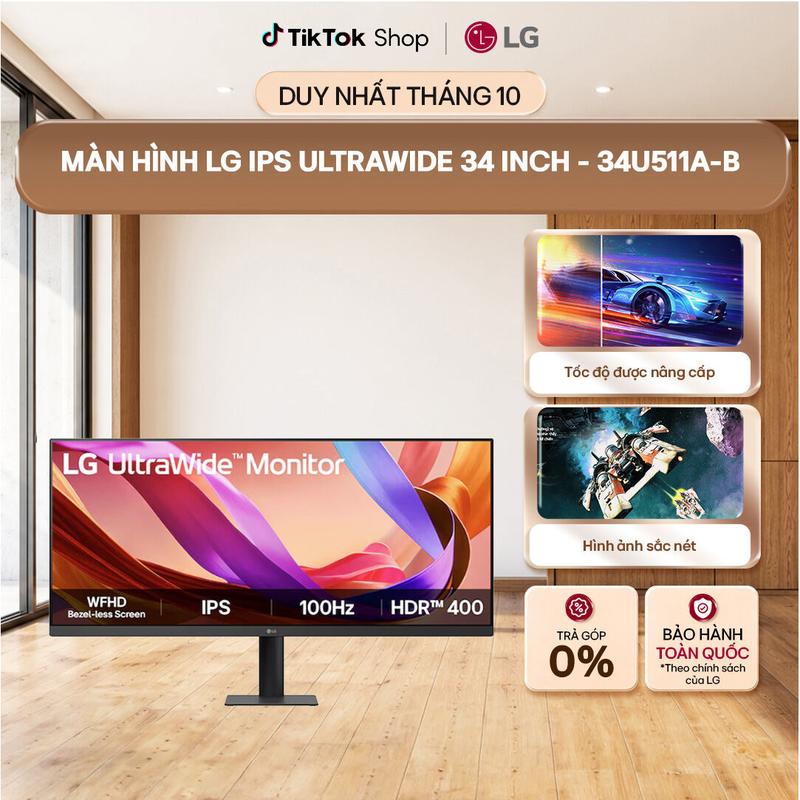 Màn hình LG IPS UltraWide 21:9 WFHD (2560x1080) 34 inch 34U511A-B