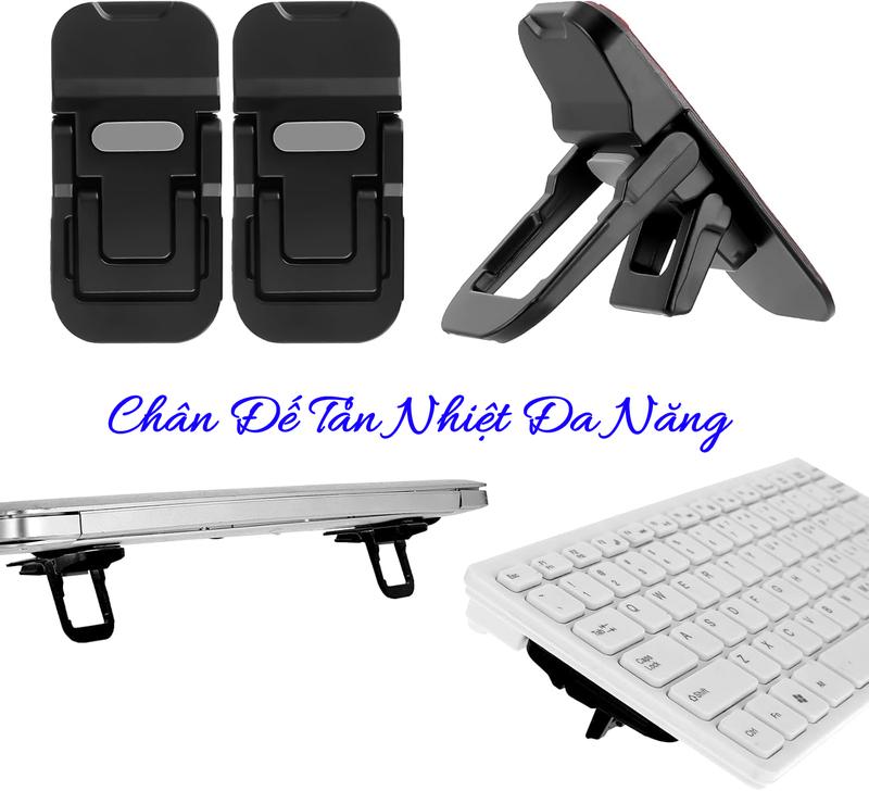   Bộ 2 Chiếc   Chân Đế Tản Nhiệt Cho Laptop Có Thể Nâng Gập 2 Nấc Điều Chỉnh Phù Hợp Cho Bàn Phím Máy Tính Di Động Tải Trọng 5KG Giúp Giải Phóng Nhiệt Nhanh Chóng 