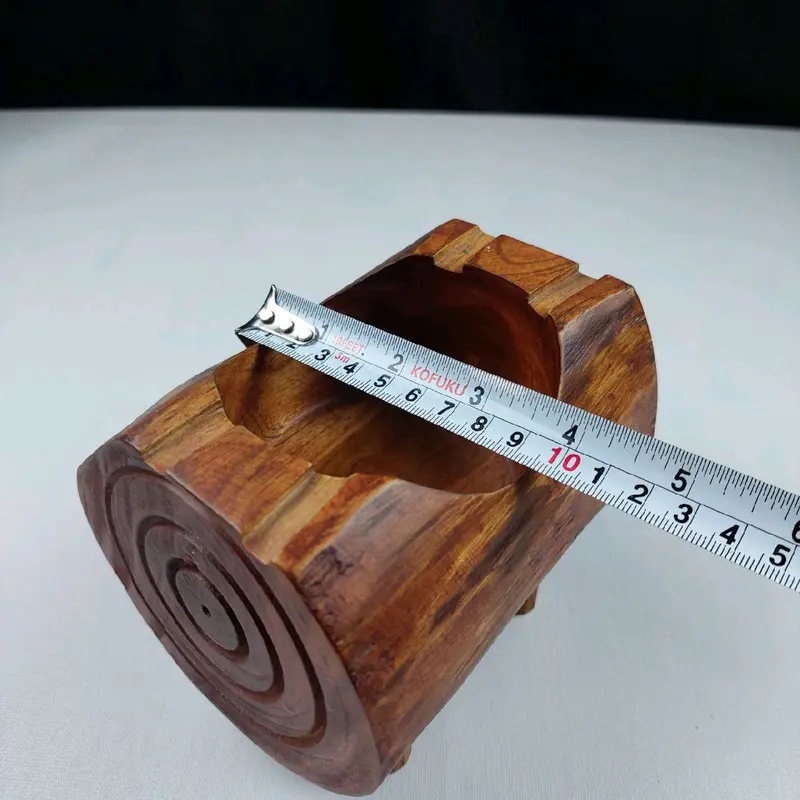 Asbak Beduk Bonggol Jati Miniatur Kayu Jati 13x10x11 cm 4