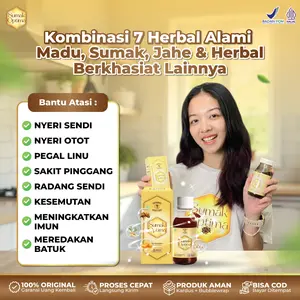 SUMAK OPTIMA HERBAL PAKET 1 BOTOL - MADU SUMAK OPTIMA BERMANFAAT REDAKAN PEGAL LINU PADA SENDI DAN OTOT  | 100% HERBAL SUDAH BPOM & HALAL MUI