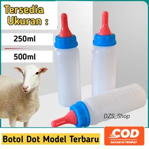 Dot Botol Cempe Atau Anak Kambing Bahan Silicone Merah Tebal Model Terbaru 250,l dan 500ml