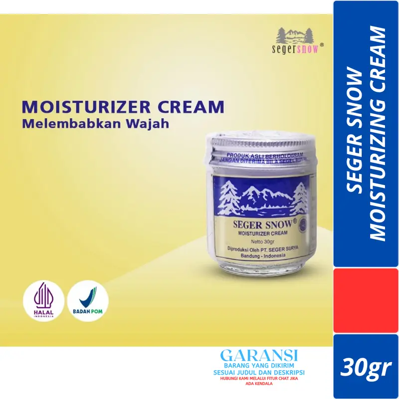 3 PCS SEGER SNOW MOISTURIZER CREAM 30GR 1