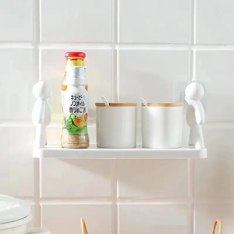 Hiasan Dinding Rak Tempel Susun Minimalis Ambalan Dinding Gantung Serbaguna Rak Dapur / Rak Dapur Model Dinding Gantung 5