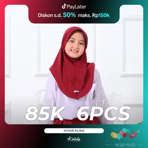 Kalisha - Alika Bergo Kids Jersey Ukuran S Pad