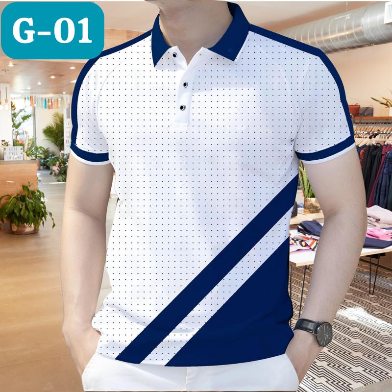 Áo Polo Nam LiNing, Áo polo Cổ Bẻ Họa Tiết Chấm Bi, Áo thun Chất Vải CVC Co Dãn 4 Chiều Siêu Thoáng Mát