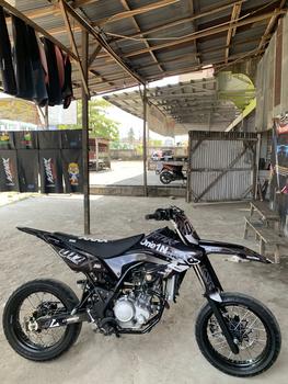 Product Review of Kulit Jok Supersub Extreme Series Hitam Sarung Jok CRF KLX Dtracker WR 155 Kain Jok Motor Trail Supermoto from 7**️ 2