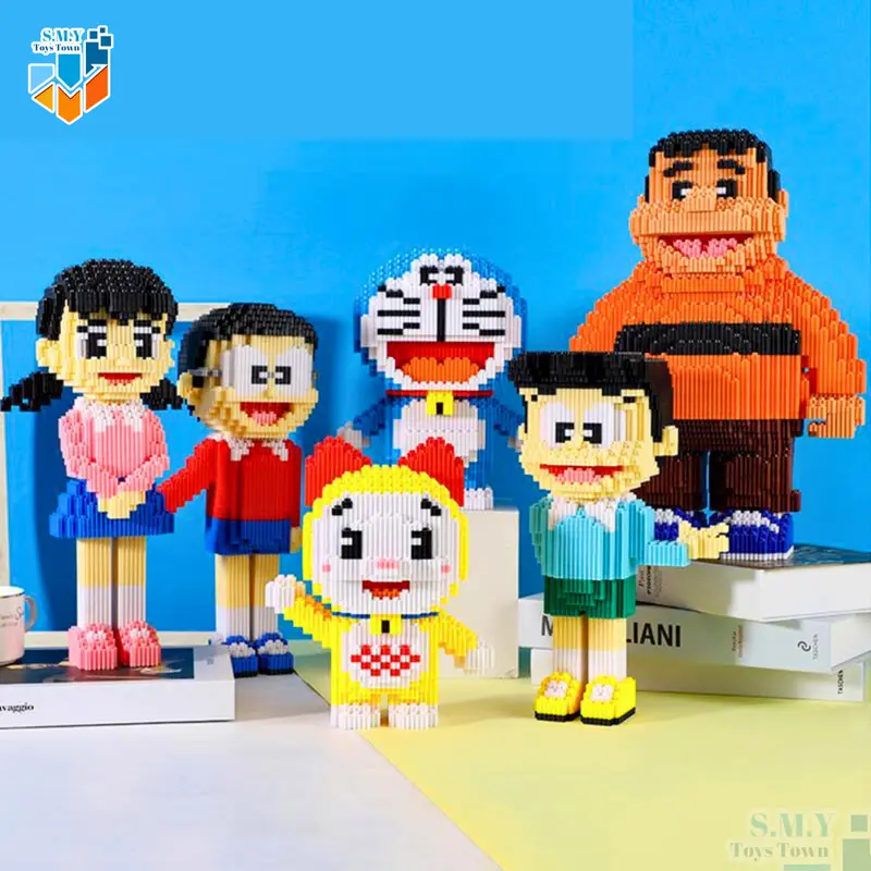 SMY Nano Block Doraemon Edition Mainan Anak Bricks Education Toys Balok Susun Puzzle Animasi 3D DIY 0