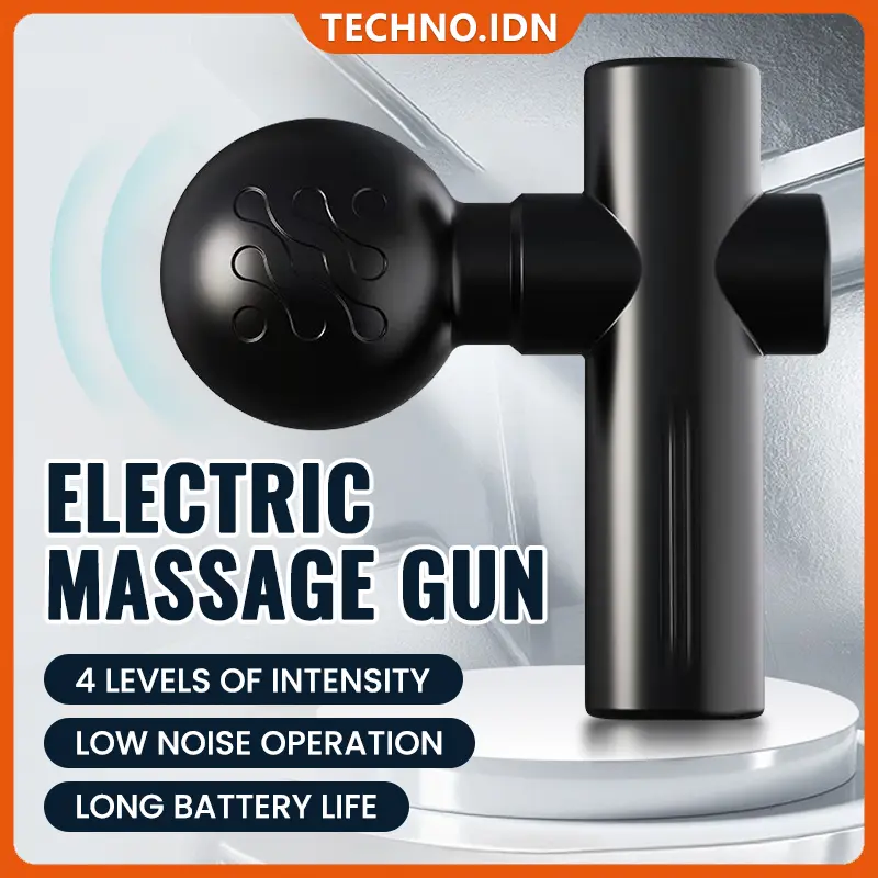 Massage Gun Pijat Getar Electrik Alat Pijat Elektrik Fascia Bisa Di Charge