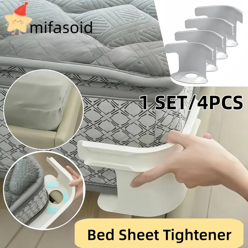 [READY] JEPITAN SPREI ANTI SELIP 4 pcs KAIT PENGUNCI JEPIT SUDUT SEPREI BED SHEET HOLDER CORNER GRIPPER