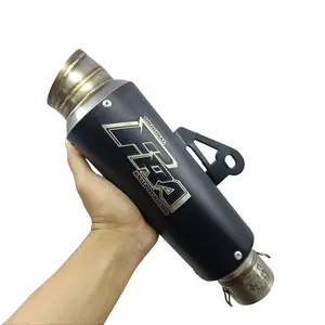 Silincer Knalpot FRA Kompetisi Black Coating Stainless Original Crf Klx Dtracker Vixion Satria Fu Sonic Gsx Jupiter Mx135 Mx King Megapro Tiger Scorpio Byson Beat Vario Mio Inlet 50 Sarangan Setengah