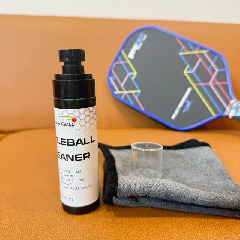 Chai xịt vệ sinh vợt pickleball loại bỏ bụi bẩn, an toàn cho mọi loại vợt _Tặng kèm khăn chuyên dụng để lau vợt , quấn cán vợt