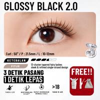 Gambar *(GLOSSY BLACK) ONLINE EXCLUSIVE WOSADO 2.0 Bulumata Magnetic Bulumata KPOP style! Fake Eyelashes 。 dari WOSADO.INDONESIA Kota Tangerang 1 Tokopedia