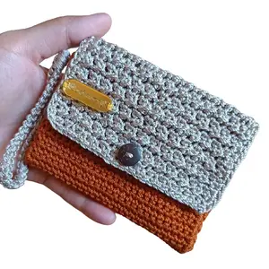 Dompet Rajut Koin dan Kartu dengan 3 Ruang - wanita