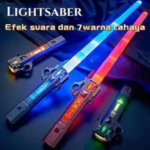 Lightsaber Toy Mainan Star Wars Cosplay Darth Vader Jedi Rey Anak Laki-Laki Mainan Pedang Lipat