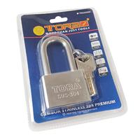 Gambar TORA Gembok Stainless 304 Premium Long 50 MM 4 Key Kuningan Chrome Double Blister dari Tora Official Shop Kab. Bandung 4 Tokopedia