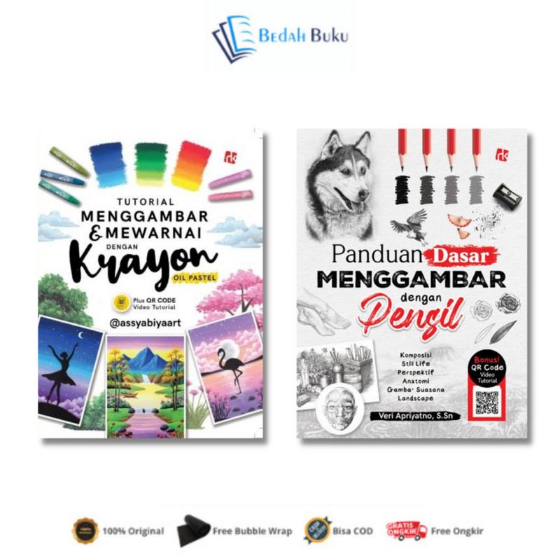Buku Tutorial Menggambar & Mewarnai Dengan Krayon Oil Pastel - Shop ...