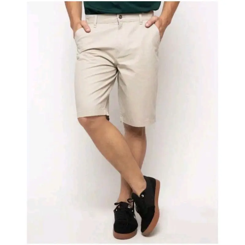 Celana Pendek Pria Chinos dari Katun Combed Twill Shorts Nyaman Santai nc Distro cowok Keren 1