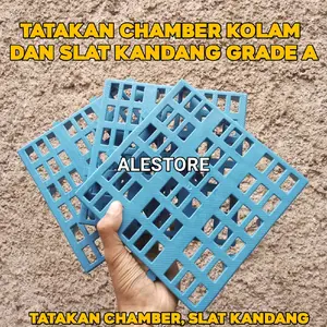SLAT PLASTIK GRADE A TATAKAN CHAMBER KOLAM KOI TATAKAN ALAS KANDANG ANJING SLAT KANDANG KELINCI KANDANG KUCING SLAT KANDANG PETERNAKAN UKURAN 20X20X3