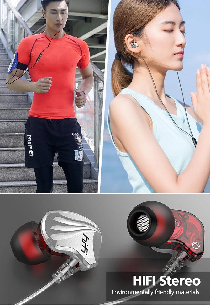 S2000 olahraga headset kabel gantung earphone HiFi Heavy Bass headphone tipe-c / 3.5mm antarmuka kabel Earbuds