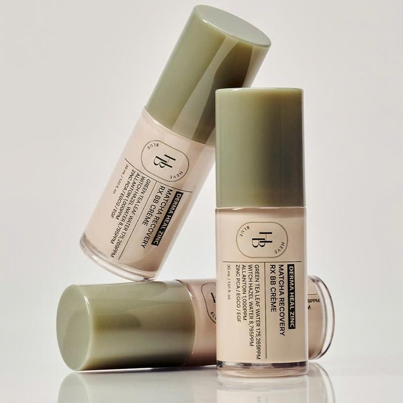  H65_ KÈM QUÀ  Kem nền BB Cream Heveblue Derma Heal Zinc Green Tea Natural RX BB Cream MÀU 0,5 