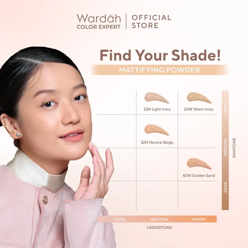 Wardah Colorfit Mattifying Powder - Bedak Tabur Dengan SPF 30PA++ dan Oil Control Hingga 12 Jam - Trasnferproof dengan Hasil Akhir Natural dan Halus - Cocok Dipakai dengan Cushion 2