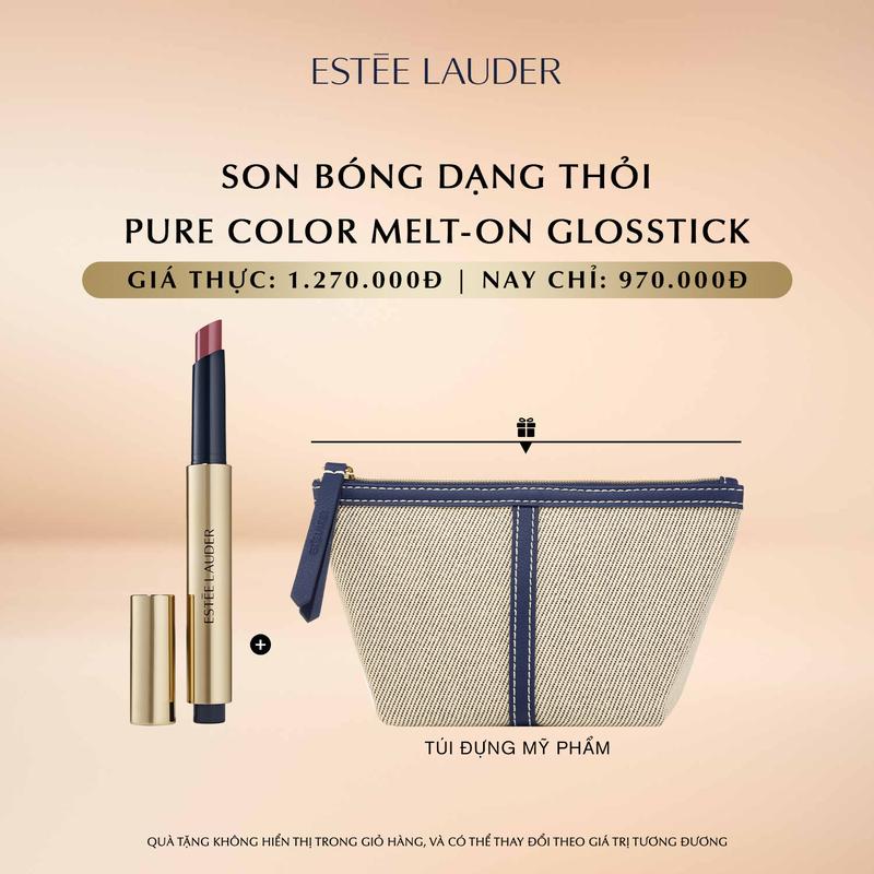   Mới  Estee Lauder Pure Color Melt-On Glosstick 1.8g • Son bóng dạng thỏi với độ bóng phản chiếu như gương hiệu ứng làm đầy môi đầy quyến rũ và mang đến cảm giác mềm mại êm ái như lụa. 