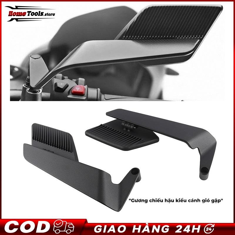【 COD】 1 Đôi Gương chiếu hậu Xe máy Có thể Điều chỉnh cánh gió Xoay Mặt Kính…