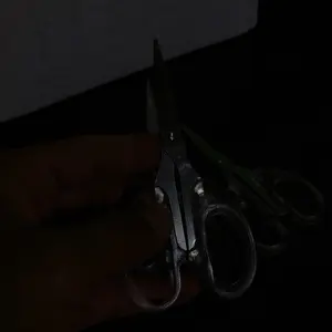 Gunting Stainless Estetik Transparan Gunting Kertas Multipurpose Scissors Scrapbook ATK3015