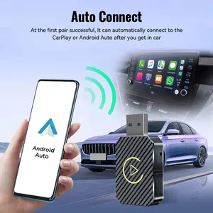 Wireless CarPlay USB Dongle Android Auto Bluetooth 5.0 OT001 USB Type A to USB Type C Adapter Black