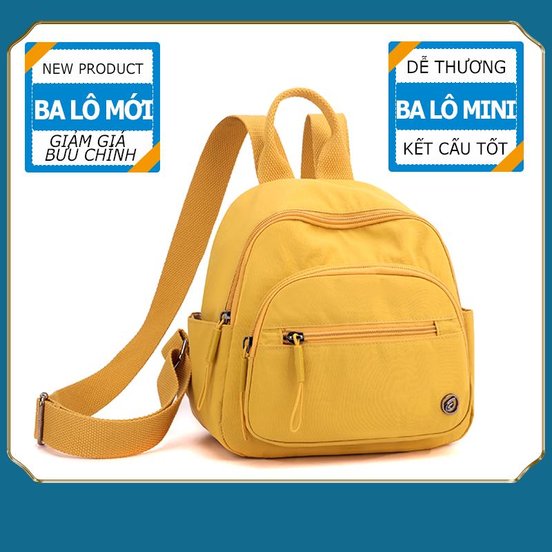 Ba Lô Nylon Mini Xu Hướng Năm 2025 Dành Cho Nữ 4 Ngăn An Toàn Túi Ẩn Chống Trộm Túi Đeo Chéo Mùa Xuân Phải Có